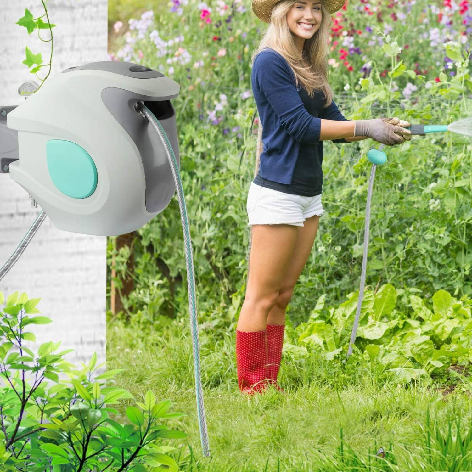 Retractable Garden Hose Reel
