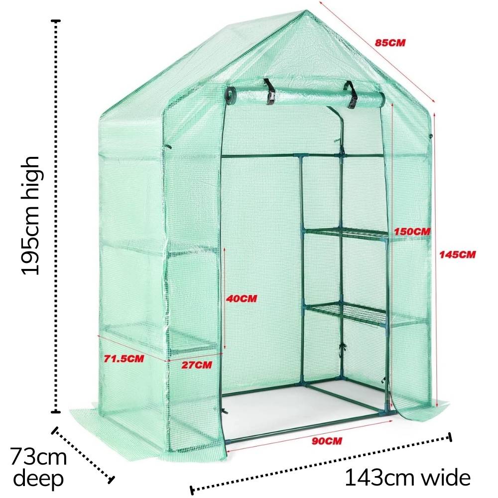 Walk-In Greenhouse - Small 73cm Deep: image 3