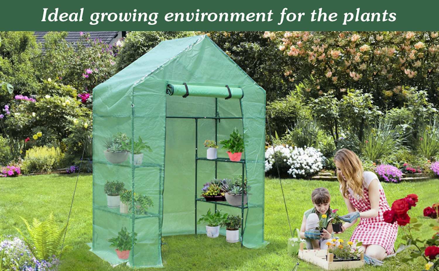 Walk-In Greenhouse - Small 73cm Deep: image 11