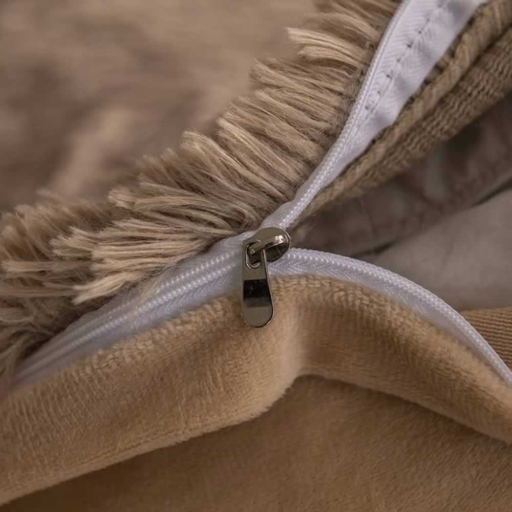 Faux Fur Comforter - EU King 4 Piece Set: image 8