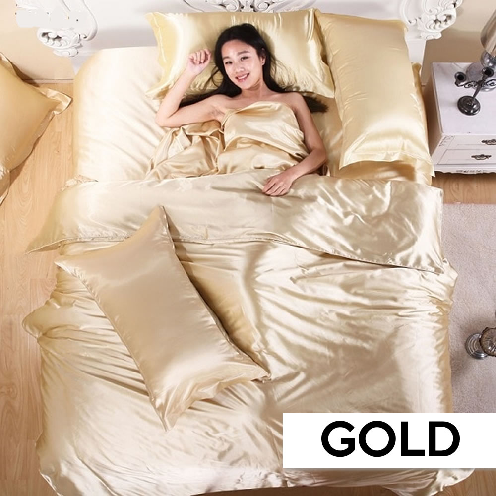 Silk Sheets - Black / EU King 4 Piece Set: image 4