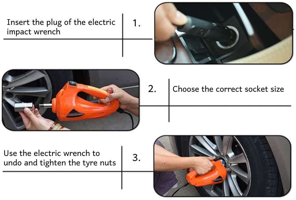 Car Tyre 12V Electric Impact Wrench: image 4