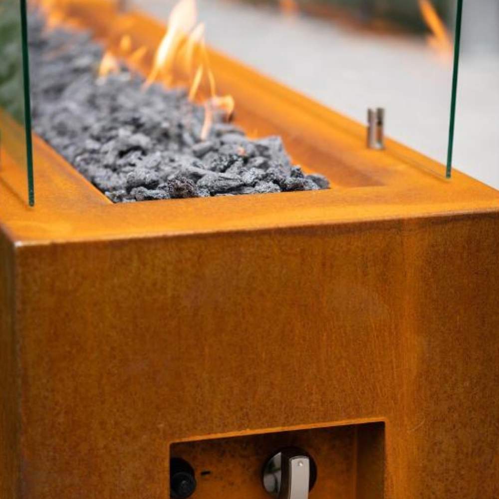 Corten Steel Gas Fire Pit: image 11
