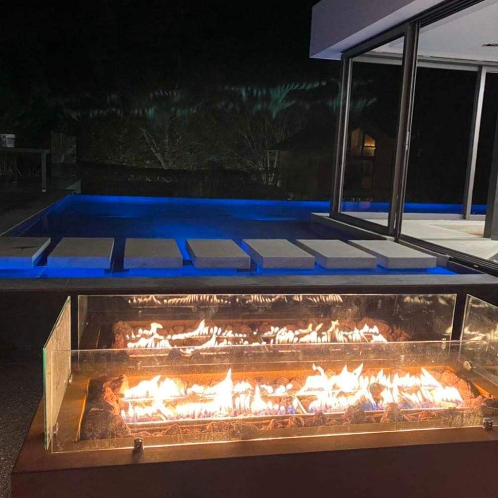 Weathered Steel Gas Fire Pit: image 7