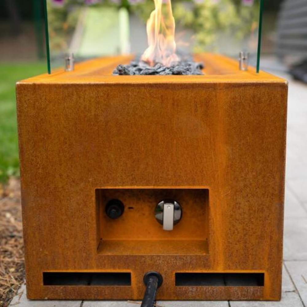 Weathered Steel Gas Fire Pit: image 8