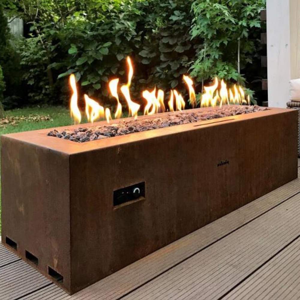 Weathered Steel Gas Fire Pit: image 15