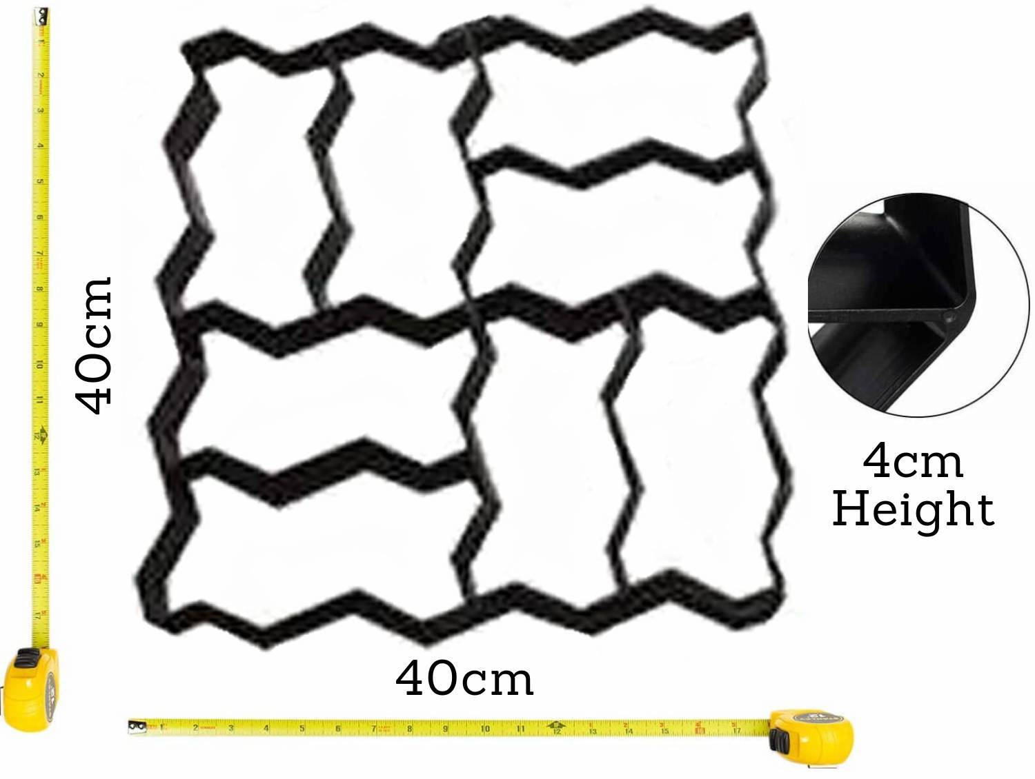 Paver Mould - Hexagon - 29cm x 28cm: image 5