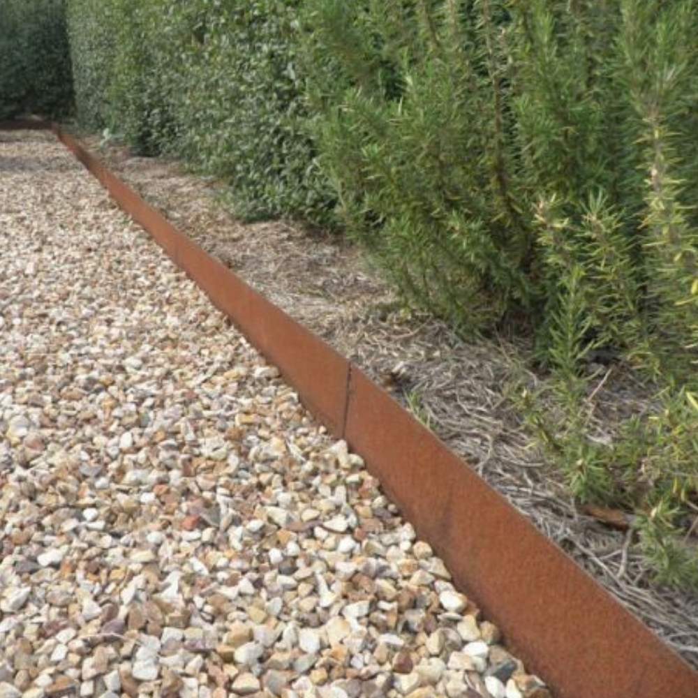 Corten Steel Garden Edge - 100mm Face Height (per m): image 2
