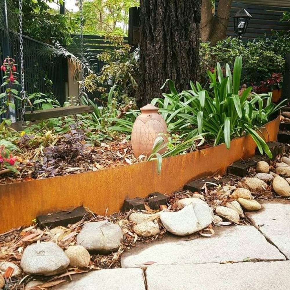 Corten Steel Garden Edge - 100mm Face Height (per m): image 4