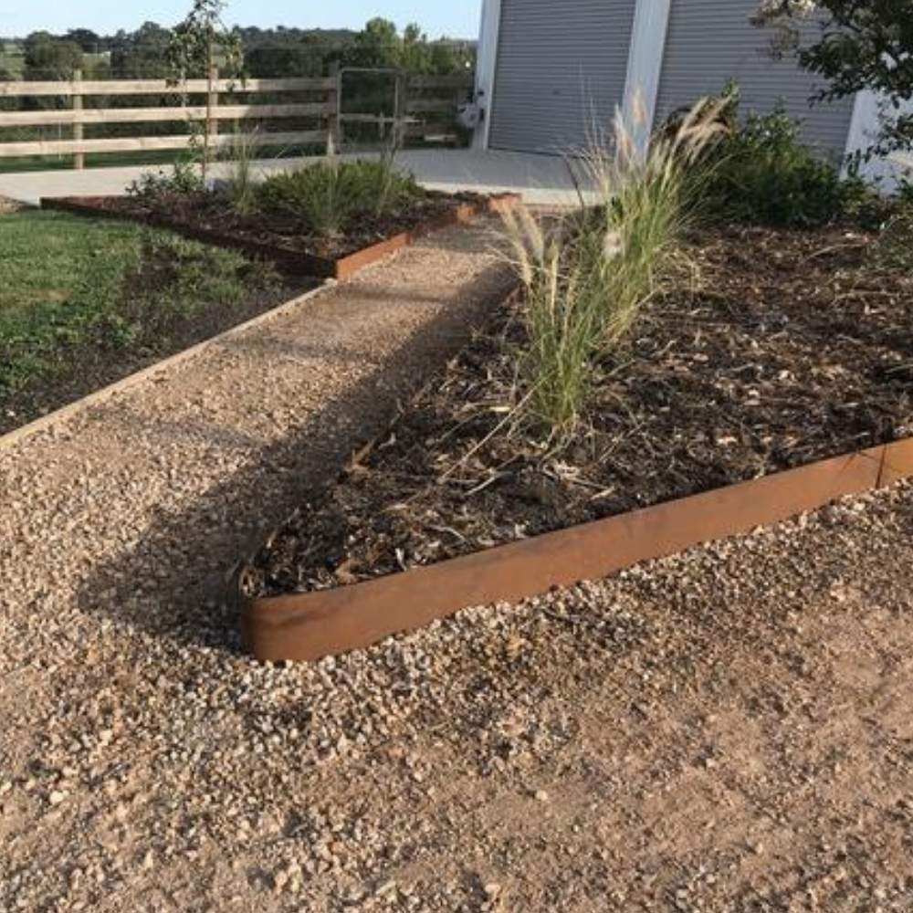 Corten Steel Garden Edge - 100mm Face Height (per m): image 11