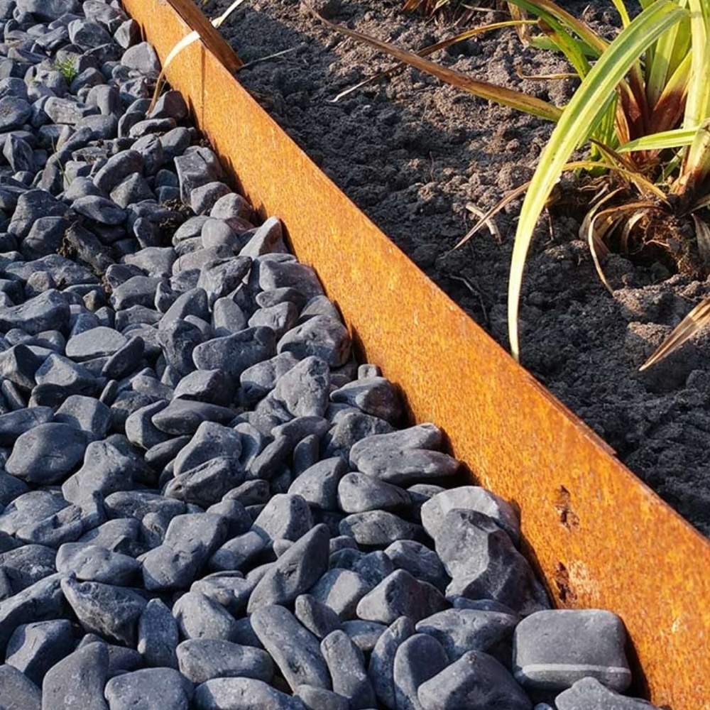 Weathered Steel Landscaping Edge - 100mm Face Height (per m)