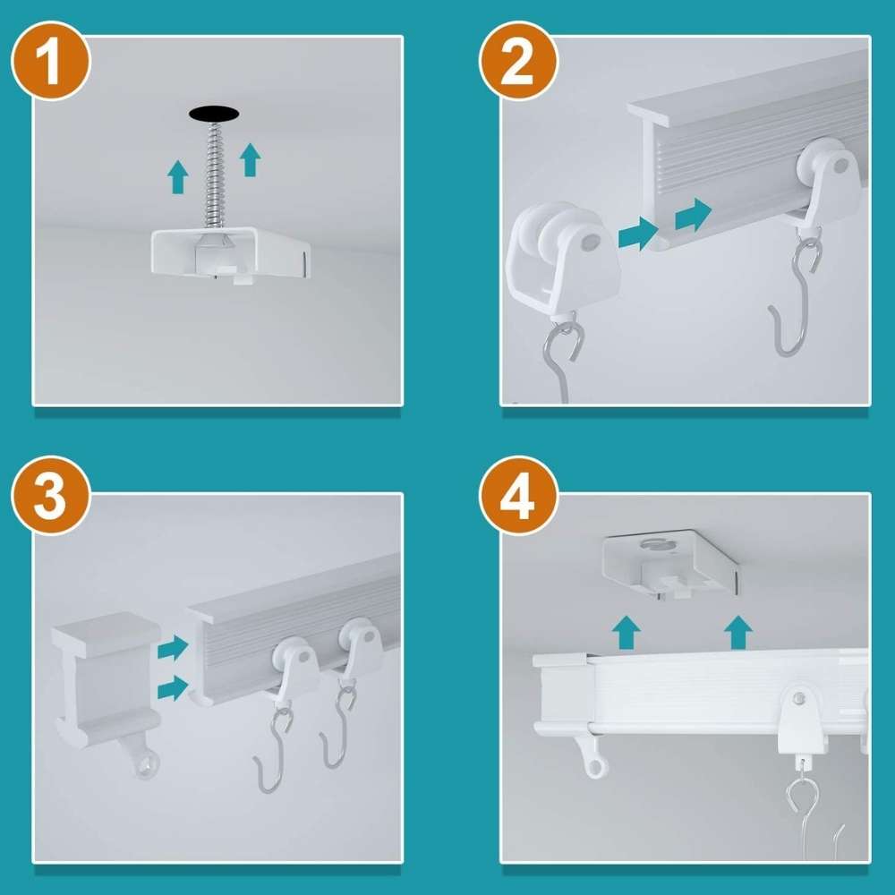 Ceiling Curtain Track: image 16
