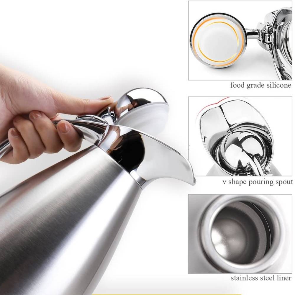 Stainless Steel Thermos Jug - Blue: image 4
