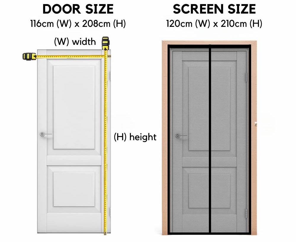 White Door Screen - 60cm x 210cm | 23.6″ x 82.6": image 5