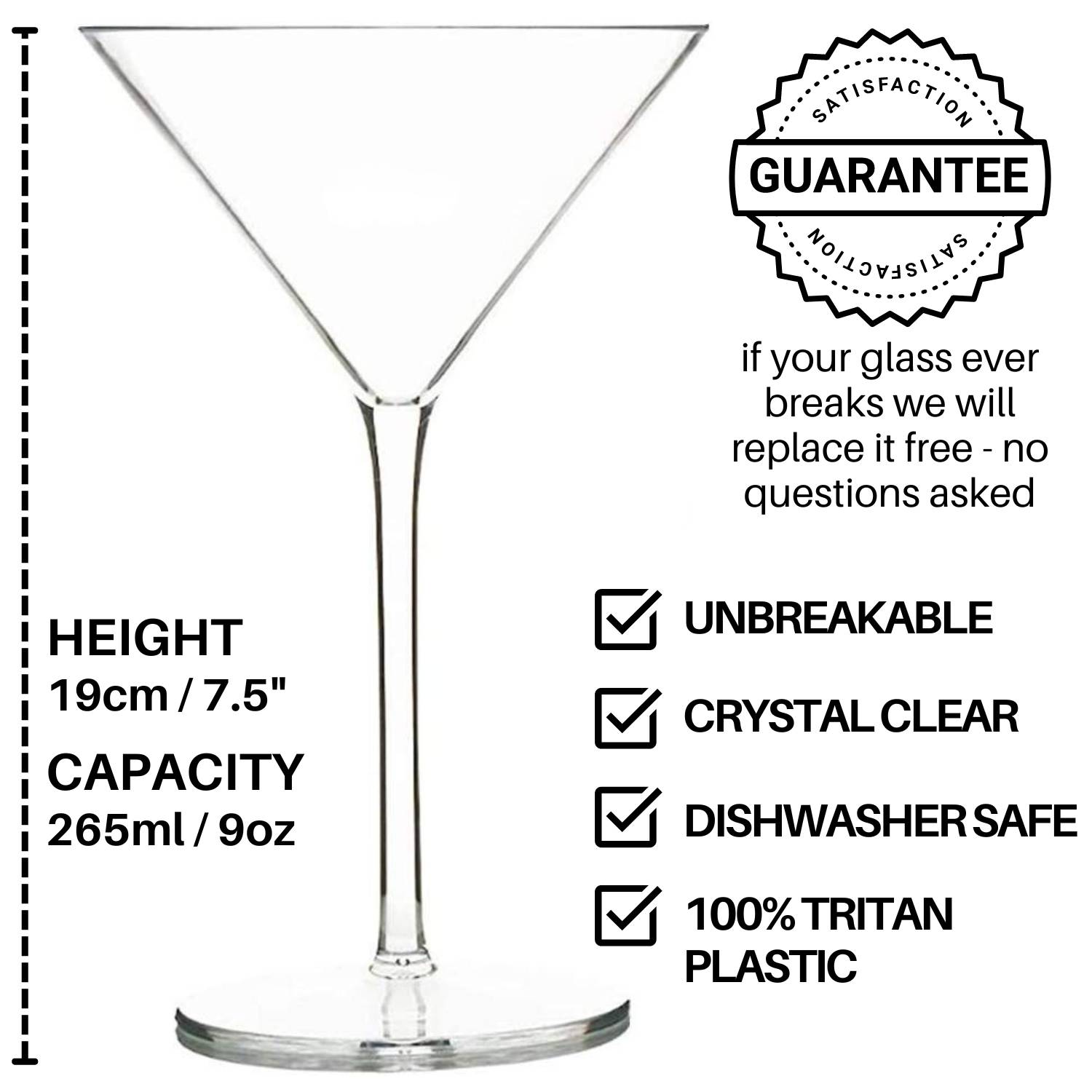 buy unbreakable martini glasses online